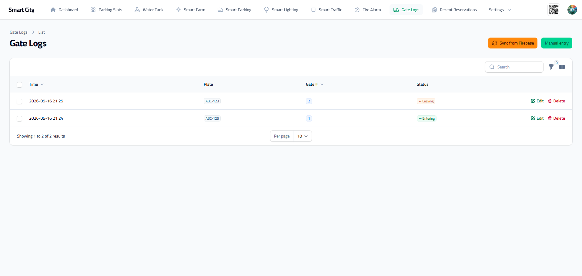 Project screenshot